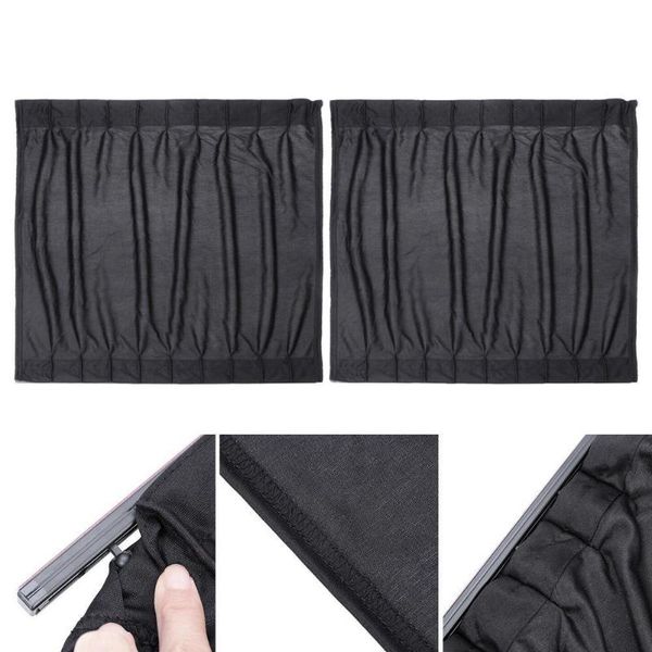 

car sunshade 50cm anti-uv side window sunshades auto rear block curtain black sun color shade windshield h1y7