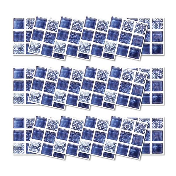 

wall stickers 18pcs mosaic pvc tile for home kitchen bathroom decor waterproof