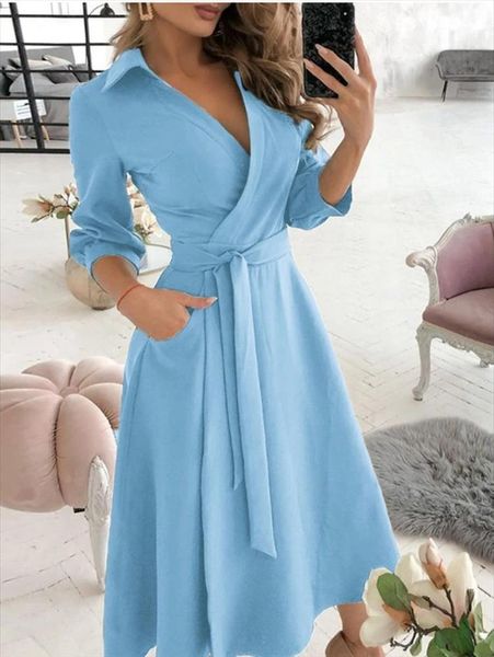 

y2k elegant v neck womens dresses summer letter print long shirt casual short sleeve lady party robe vestido de mujer, Black;gray