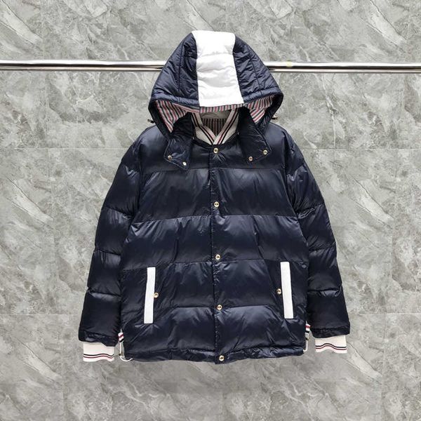 

backpack hoodie, warm jacket, bright blue, tb brand, fashion, 2021, Black