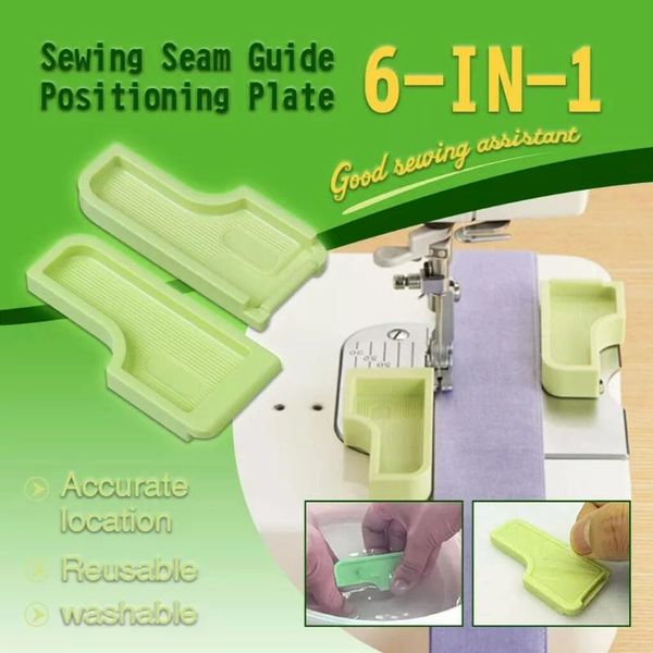 

sewing seam guide positioning plate multi functional interlock grid measure keeper template machine accessories notions & tools, Black