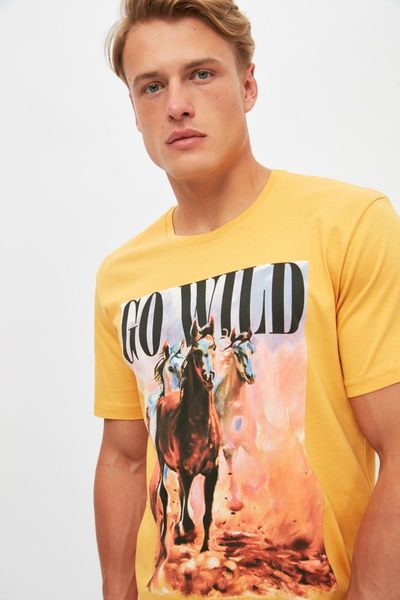 

men's t-shirts trendyol men 's regular fit t-shirt tmnss21ts3010, White;black