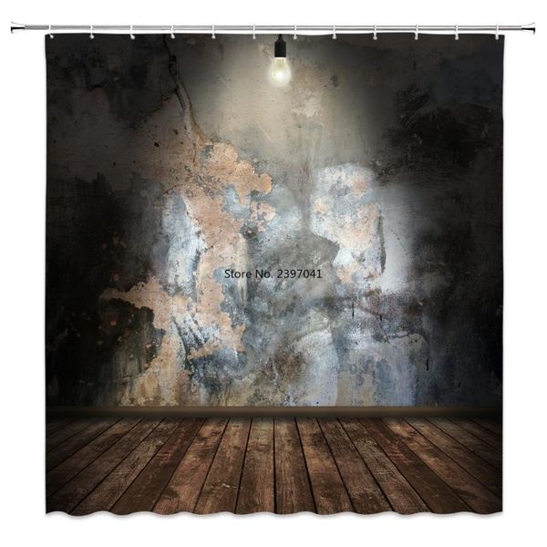 

shower curtains rock wall curtain colored stone surface retro village style house design decorative fabric