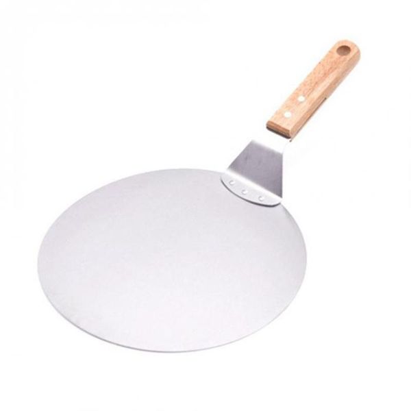 

baking & pastry tools stainless steel pizza peel shovel with wooden handle cake cheese shovels