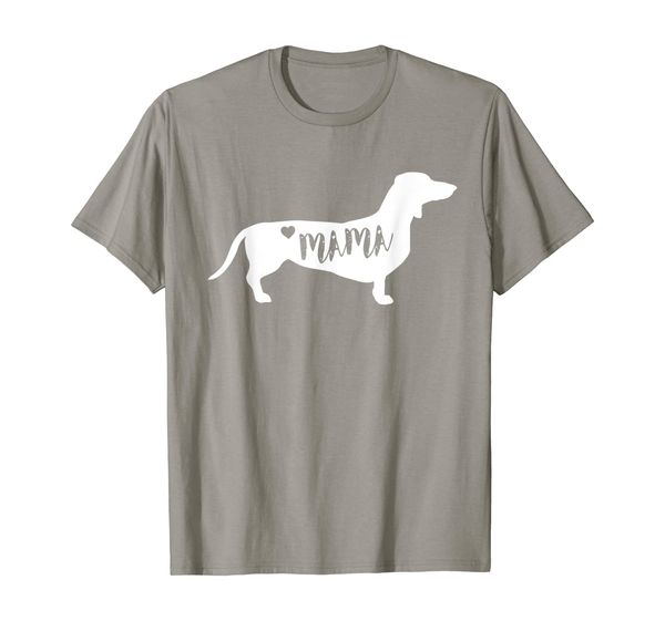 

mama dachshund dog t-shirt - cute mothers day gift for mom, White;black