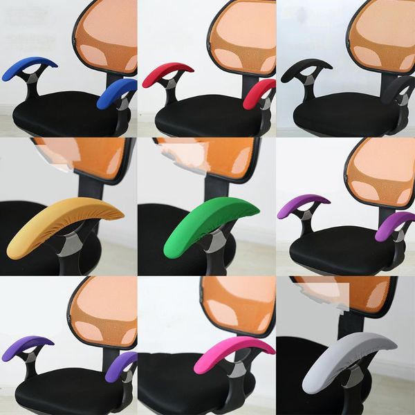 

chair covers 2 pieces stretchy office computer arm swivel protective