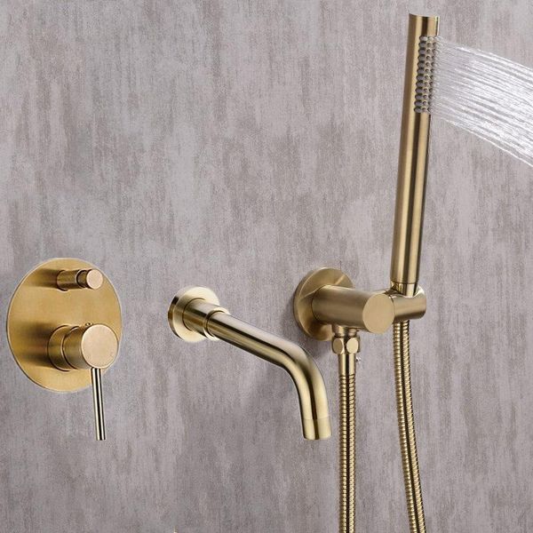 

bathtub mount shower set mixer valve 2 function filler taps & cold bathroom faucet bath spout sets