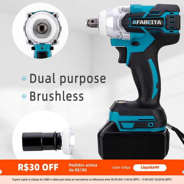 

21v electric impact wrench dual purpose power tools screw nuts mechanical maintenance multiple uses with lithium battery