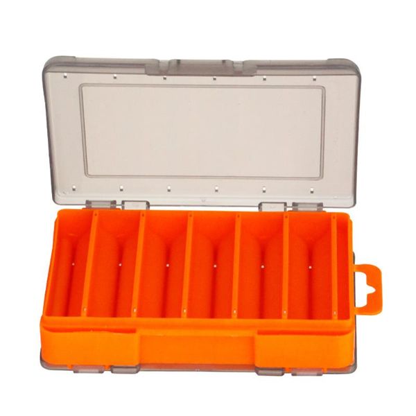 

fishing accessories 1 pcs multi compartments double-sided lures box fish lure hook rig bait plastic storage square case holder