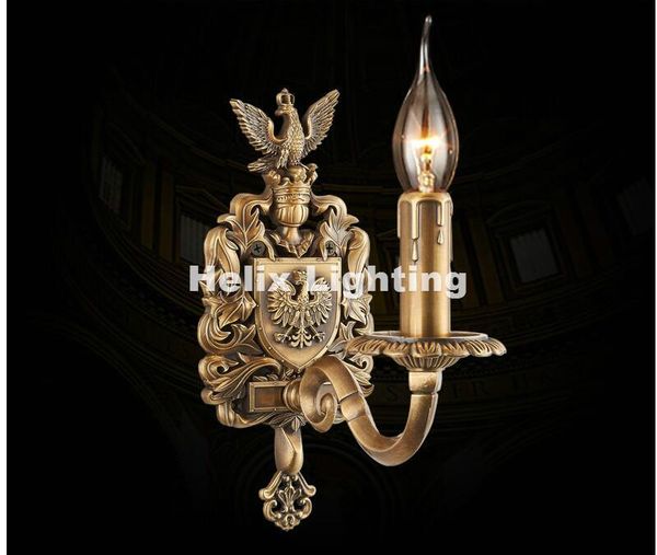 

wall lamps european style w11cm h24cm antique brass e14 led lamp living room light lamparas de pared applique murale luminaire