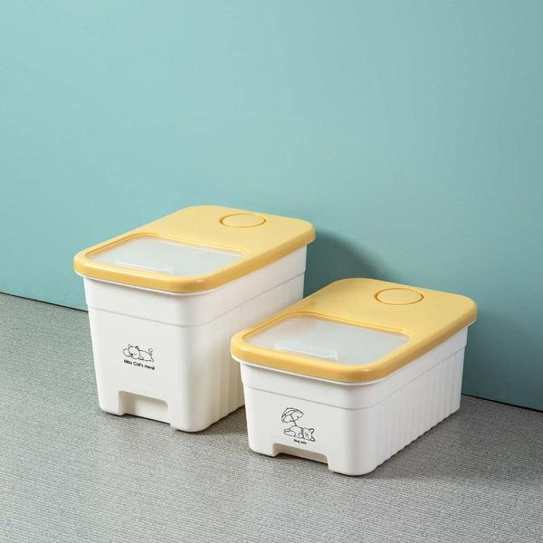 

storage bottles & jars cat food box sealed moisture-proof pet bucket and dog container