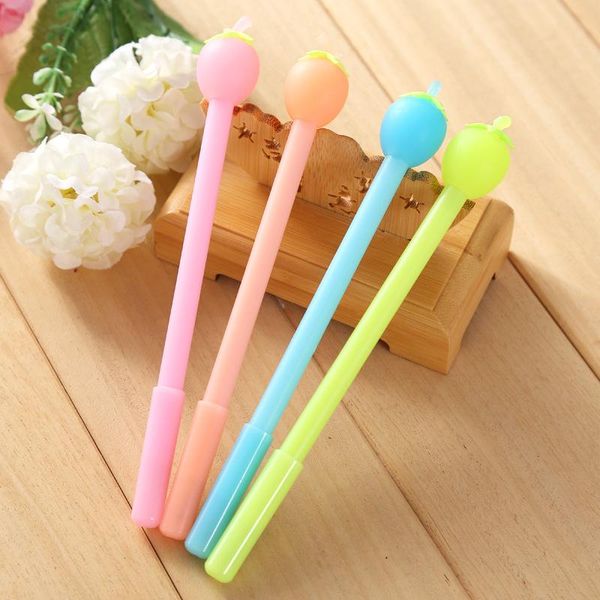 

gel pens jonvon satone 4pcs 0.5mm cute cartoon strawberry pen korea creative students kawaii stationery school supplies