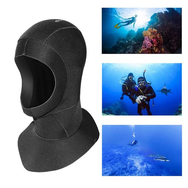 

wetsuit hood scuba diving 3mm neoprene cap hoods dive sporting fishing men waterproof keep warming hat swimming caps