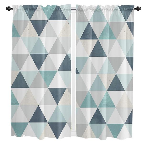 

curtain & drapes abstract geometric triangle for living room kids bedroom kitchen window curtains home essentials interior