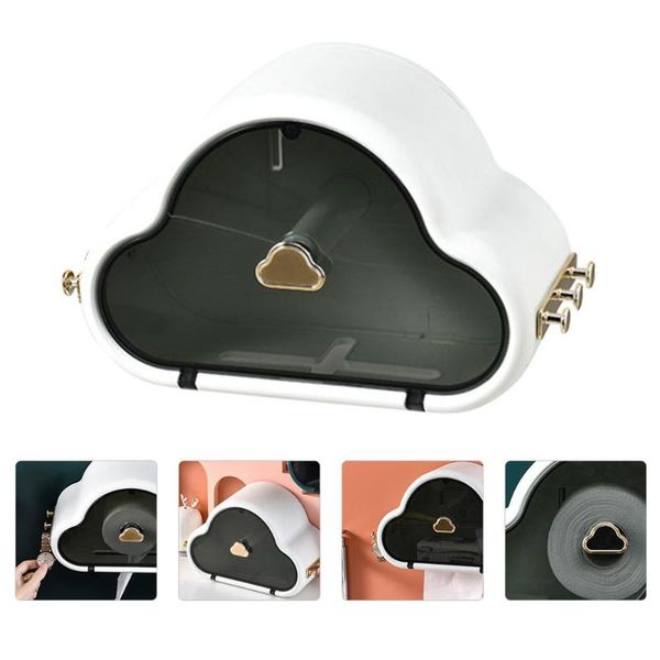 

tissue boxes & napkins 1pc box cloud shape side hook punch case roller paper