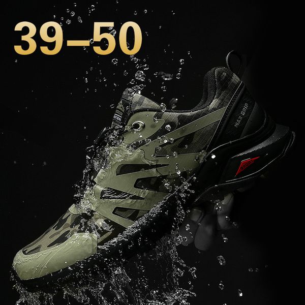 

men sneakers waterproof mens casual shoes comfortable sports outdoor hiking shoes new fashion black runing shoes big size 39-50
