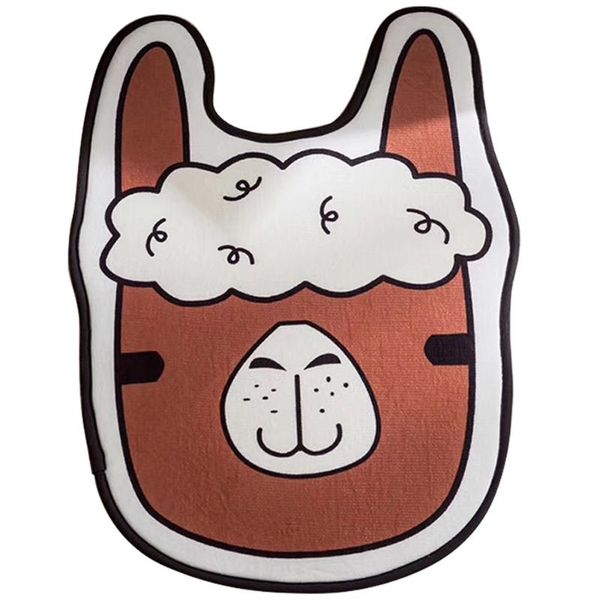 

carpets cartoon style alpaca pattern carpet non-slip soft bath mat rug for living room decoration polyester monden drop o30