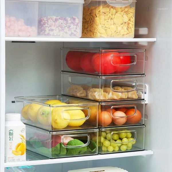 

storage bottles & jars refrigerator organizer transparent kitchen food fruit dumpling egg box container