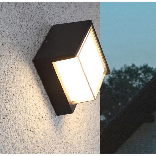 

outdoor wall lamps 10w led lights square round lamp waterproof modern simple garden villa patio balcony aisle fence