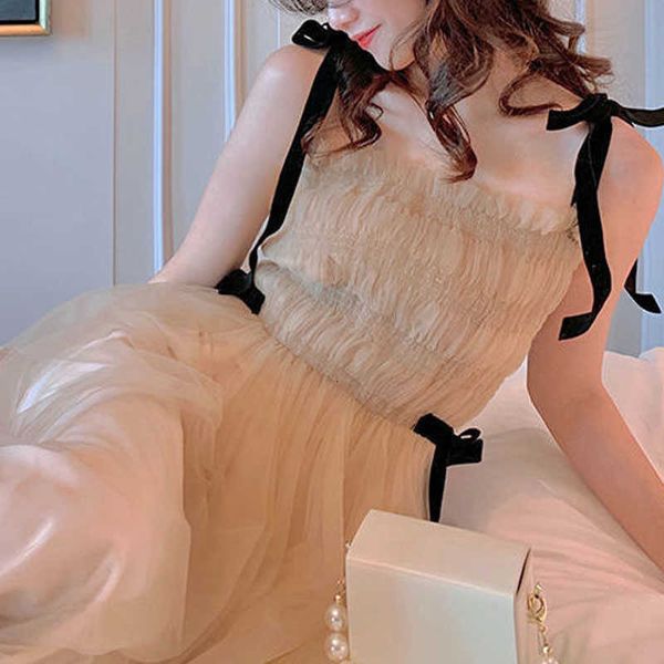 

casual dresses vintage elegant es for female high waist bandage beach evening party chic design women korea style summer rkue, Black;gray