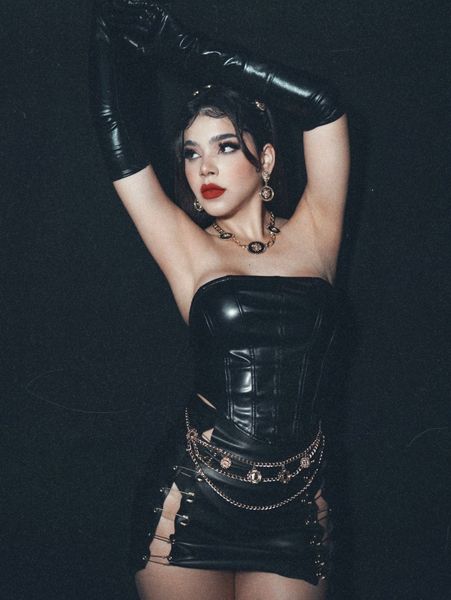 

sxy binding trim leather look asymmetrical tube z44j#, White