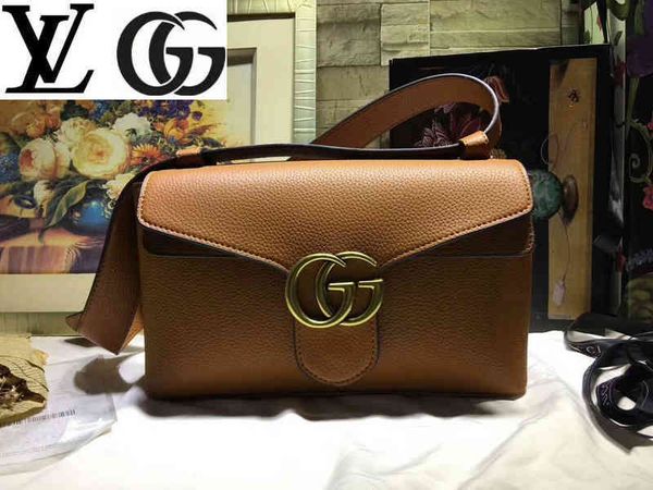 

lsro 401173 brown leather retro messenger bag women handbags iconic handles shoulder totes cross body bag clutches