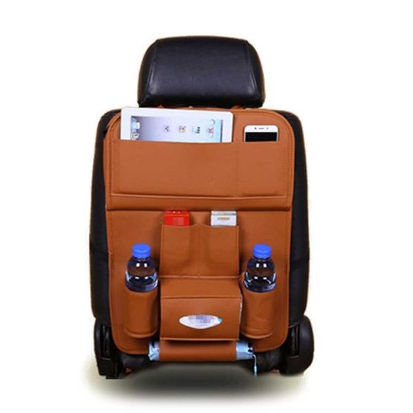 

car organizer seat back pu leather pad bag foldable table tray bags u2ja