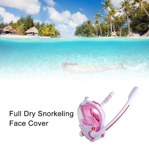 

diving snorkeling full face covers anti fog goggle equipment anti-leak double tube swimming scuba for adults masks