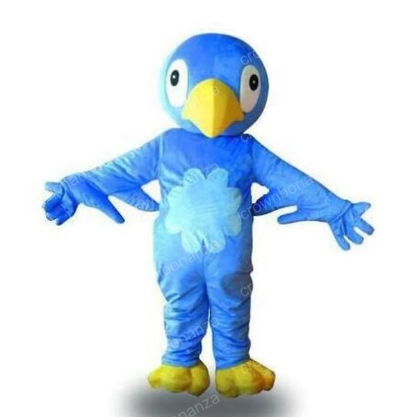 

halloween blue bird mascot costume cartoon character outfits adults size christmas carnival birthday party outdoor outfit, Red;yellow