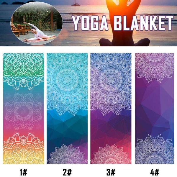 

yoga mats 183x63cm classic mandola towel diamond texture non-slip pilates cover fitness blanket portable travel mat