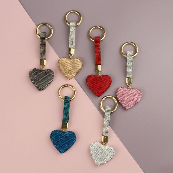 

fine key chain creative love metal heart car hanging accessories wholesale, Silver