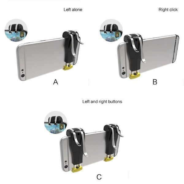 

durable left right game trigger gamepad controller grip joystick for cell phones games supplies u1ja controllers & joysticks