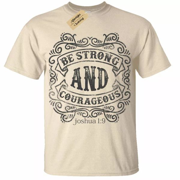 

Be Fuerte y Valiente Camiseta Top Hombre, White;black