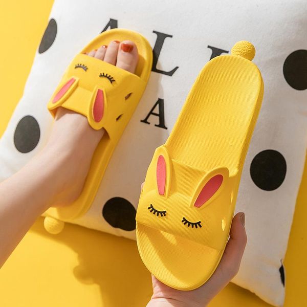 

slippers cool female cartoon cute bathroom antiskid couple indoor soft bottom home bath male, Black