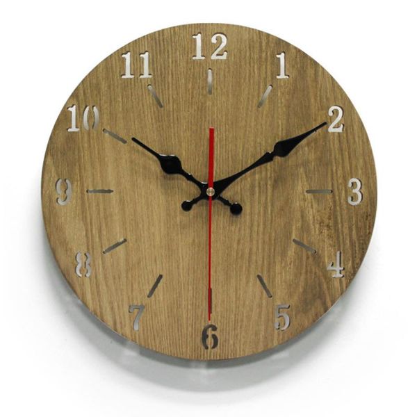 

wall clocks luxury 3d clock vintage wooden home decor for kitchen silent watches creative living room decoration gift