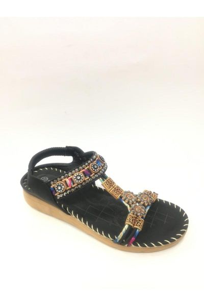 

sandals women's black strass