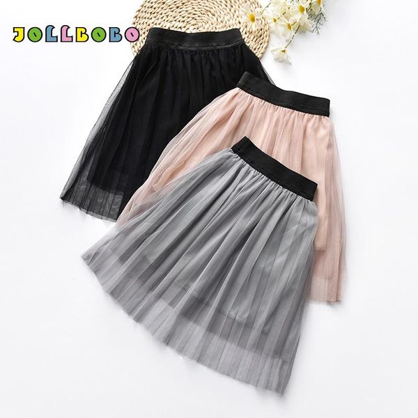 

skirts spring autumn girls princess tutu solid color 3 layer children dance mesh tulle for kids 2-8t wholesale