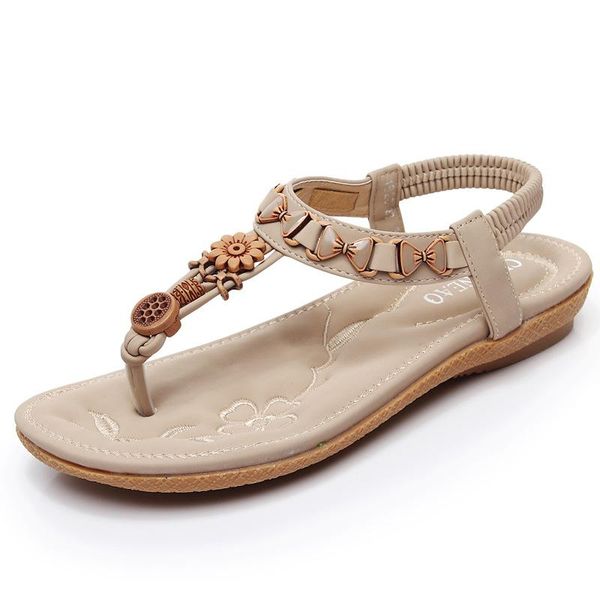 

dress shoes timetang 2021 women sandals boximiya style pearls blue color elastic band flats platform beaches flip flops size 36-41, Black