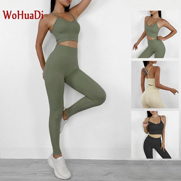 

sports clothing women bra set gym workout yoga suit high waist leggings push up female sportswear for fitness outfits, White;red