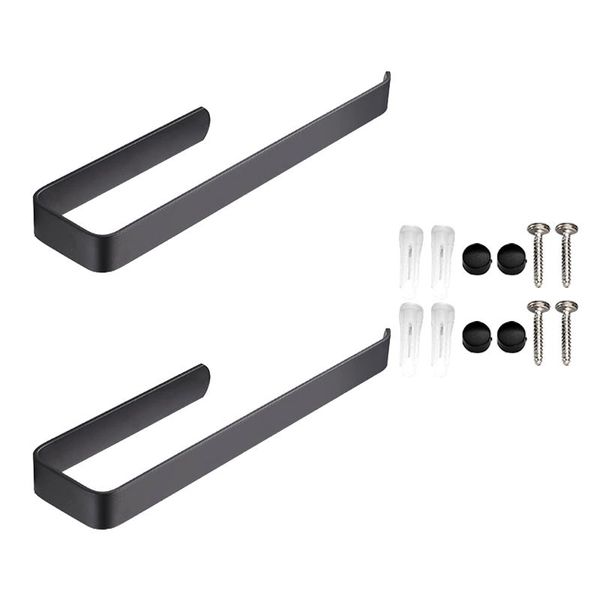

toilet paper holders 2pcs home storage organizer el wall mounted with screws towel durable kitchen space aluminum holder bathroom