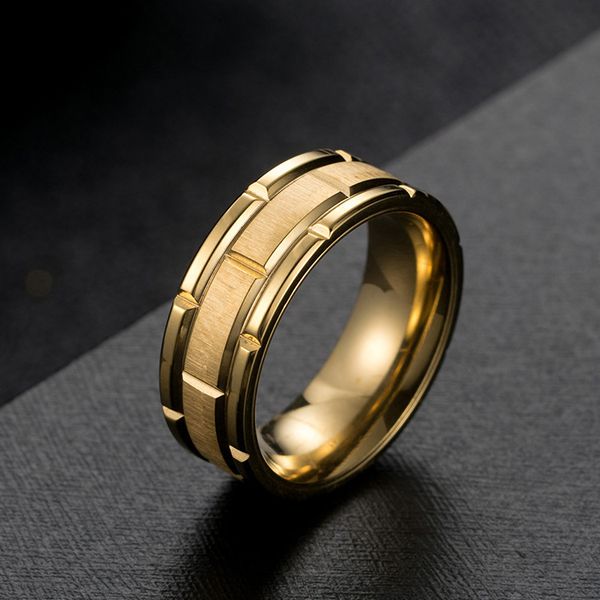 

titanium steel brushed combination ring men's and women's simple hipster wedding engagement couple jewelry, Silver
