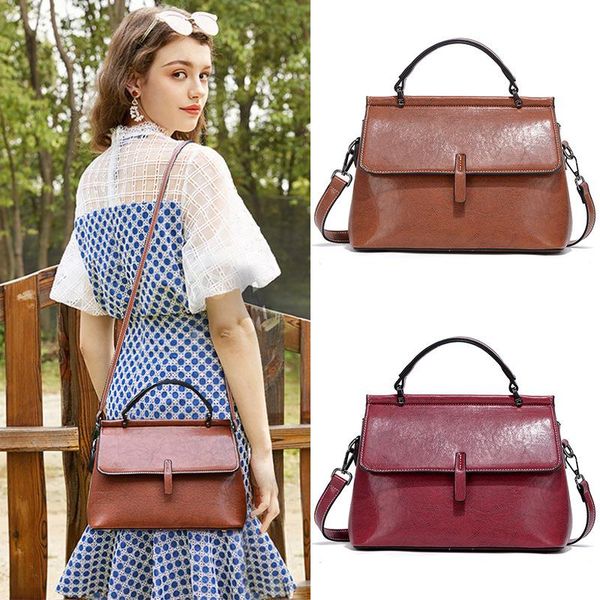 

shoulder bag messenger wallet handbag woman leather durable retro sac main femme clutch bags