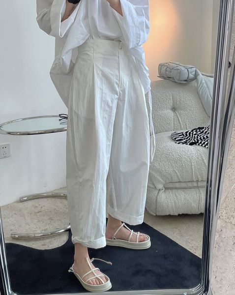 

women's pants & capris summer woman cozy trousers, Black;white