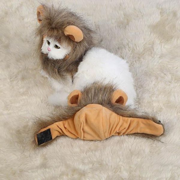 

cat costumes style funny lion headgear pet wig