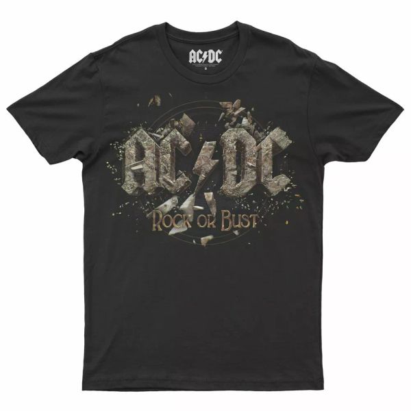 

ac/dc european tour 2016 t-shirt man official licensed, White;black