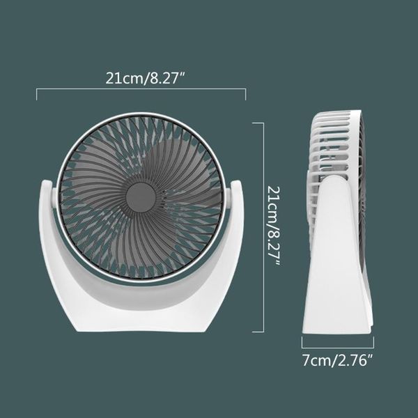 

electric fans r9cd mini usb desk ultra-quiet fan mute 2 gears desk360Â° rotatable for dorm home office travel indoor