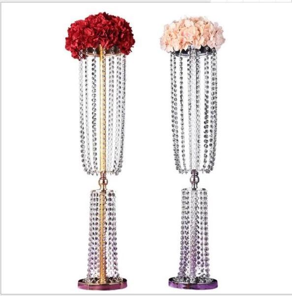 

party decoration 2pcs acrylic crystal wedding road lead centerpiece event decoration/