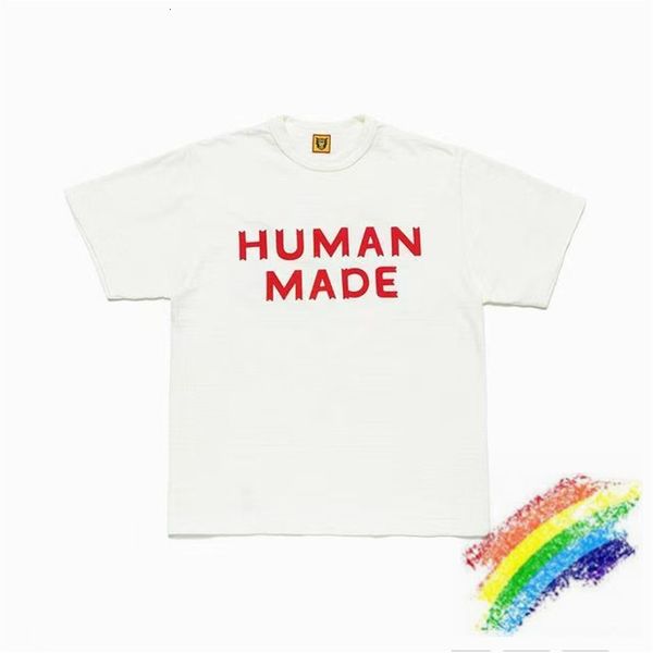 

men's t-shirts 2021ss human made letter printing t shirt men women 1:1 t-shirt tees summer style hv9o, White;black