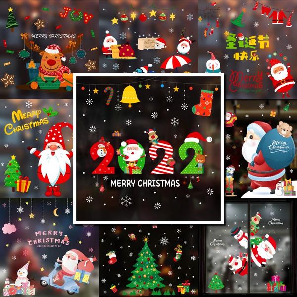 

wall stickers 1 roll merry christmas 500pcs animals snowman trees decorative navida wrapping gift box label tags