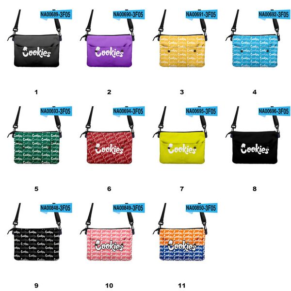 

cookies series street element single shoulder bag letter printing men's and women's messenger one strap backpack 11 colors